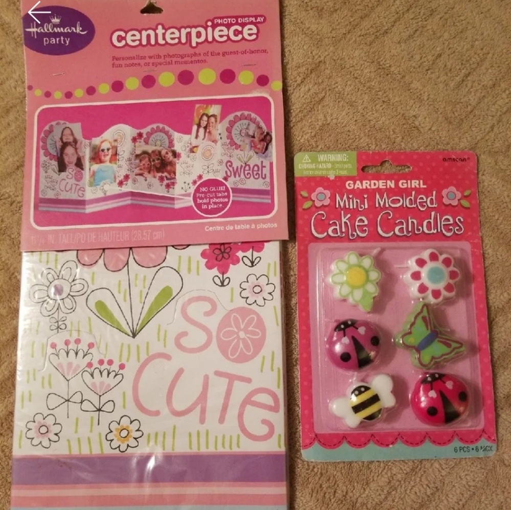 NEW Hallmark Birthday Candles & Centerpiece
